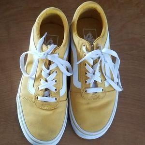 VANS Old Skool Ochre & True White Womens Shoes